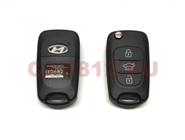 Ключ выкидной Hyundai 3 кнопки hold