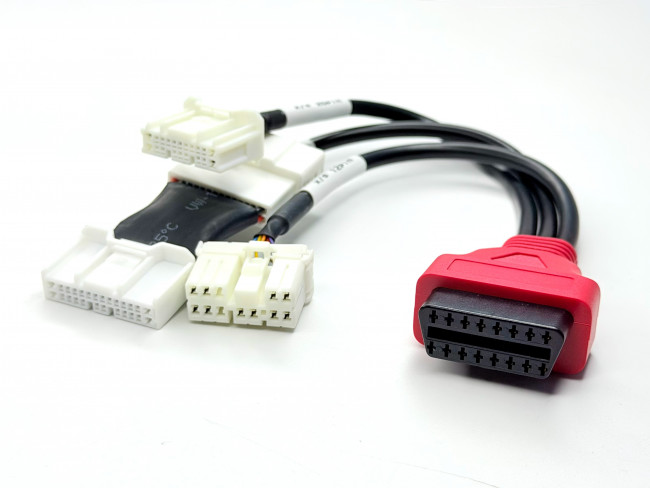 Переходник Tesla 12 пин + 20 пин + 26 пин  на OBD2